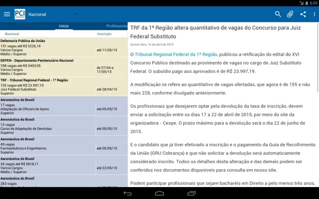 PCI android App screenshot 23